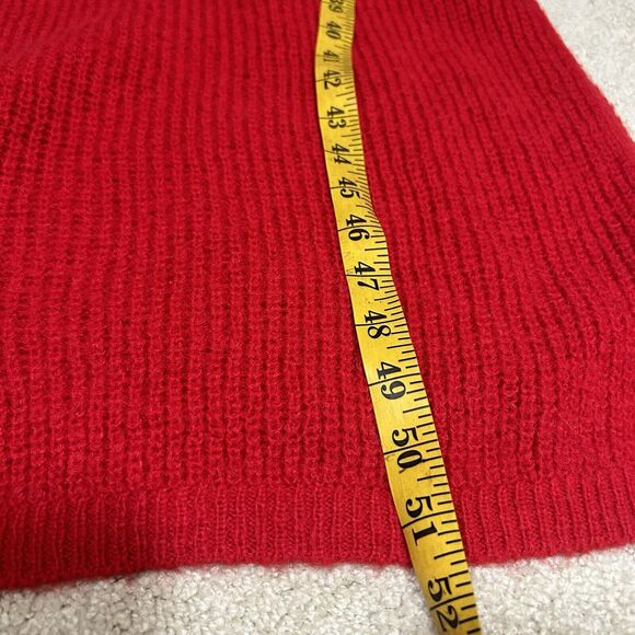 NWT NAKD Knitted Open Back Wide Sleeve Slit Sweater Dress Red Women's Size S/M - Picture 10 of 12